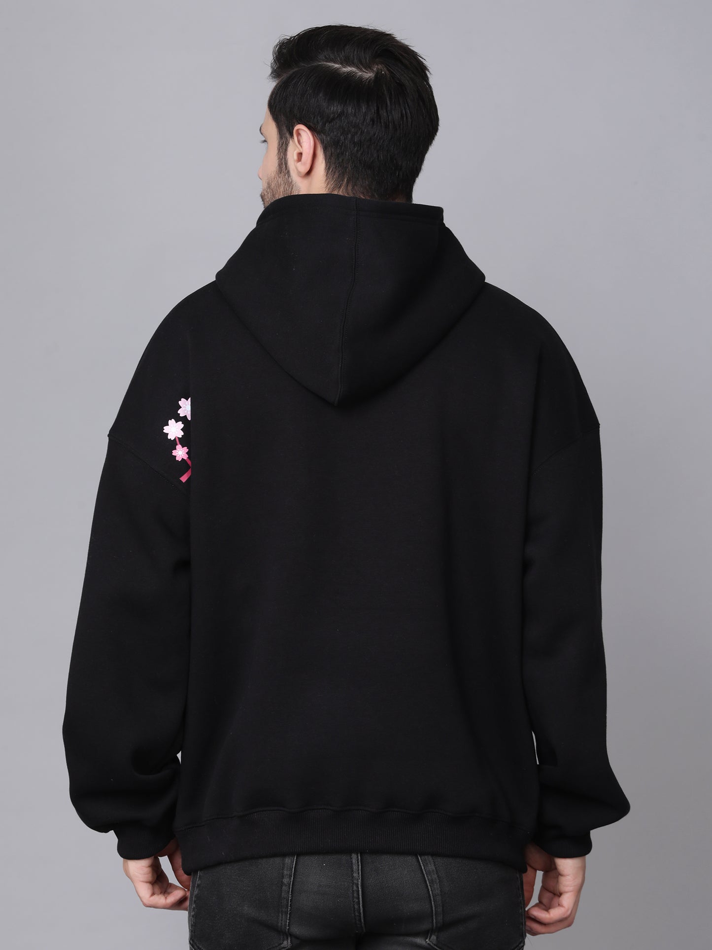 Black Floral Hoodie (UNISEX)